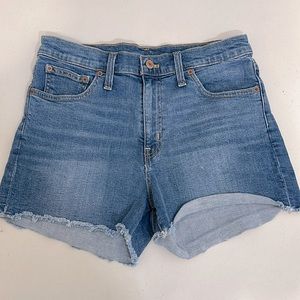 J Crew Mercantile Short Women’s Size 6 Blue High Rise